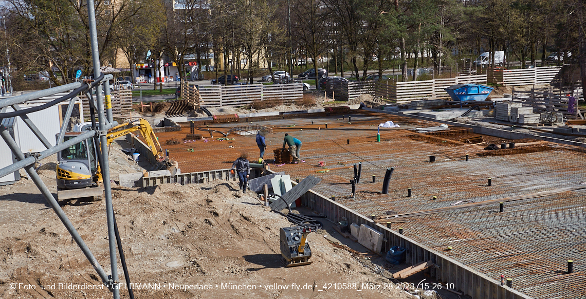 28.03.2023 - Baustelle Haus für Kinder in Neuperlach